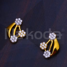 916 Gold CZ Hallmark Classic Ladies Fancy Pendant Set FPS517 - Image 3