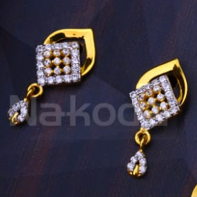 916 Gold CZ Stylish Ladies Fancy Pendant Set FPS515