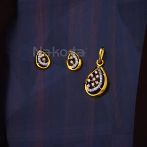 916 Gold CZ Exclusive Ladies Fancy Pendant Set FPS513
