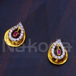 916 Gold CZ Designer Ladies Fancy Pendant Set FPS512 - Image 2