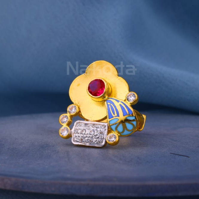 22KT Gold Hallmark Fancy Ladies Antique Ring LAR389