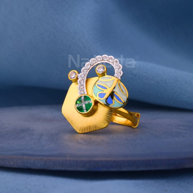 22KT Gold Ladies Delicate Antique Ring LAR379