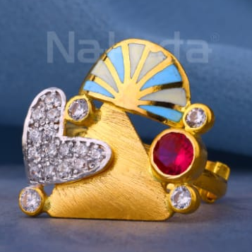 22KT Gold Ladies Designer Antique Ring LAR378 - Image 2
