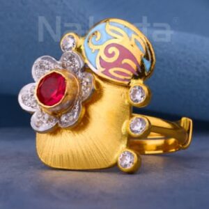 916 Gold CZ Hallmark Gorgeous Ladies Antique Ring LAR374