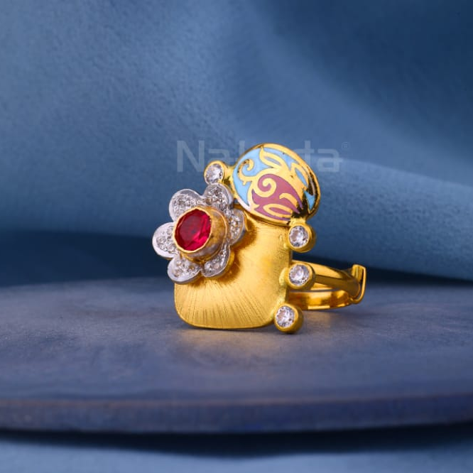 916 Gold CZ Hallmark Gorgeous Ladies Antique Ring LAR374