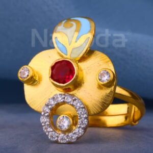 916 Gold CZ Hallmark Delicate Ladies Antique Ring LAR371
