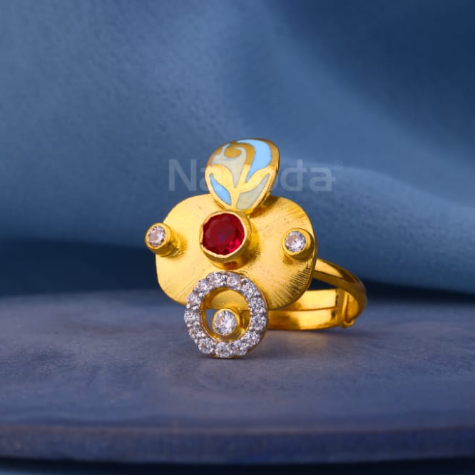 916 Gold CZ Hallmark Delicate Ladies Antique Ring LAR371
