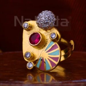 916 gold cz gorgeous ladies antique ring lar365
