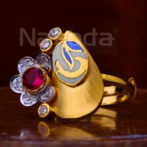 916 Gold CZ Exclusive Ladies Antique Ring LAR363