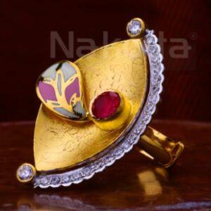 916 Gold CZ Ladies Antique Ring LAR359
