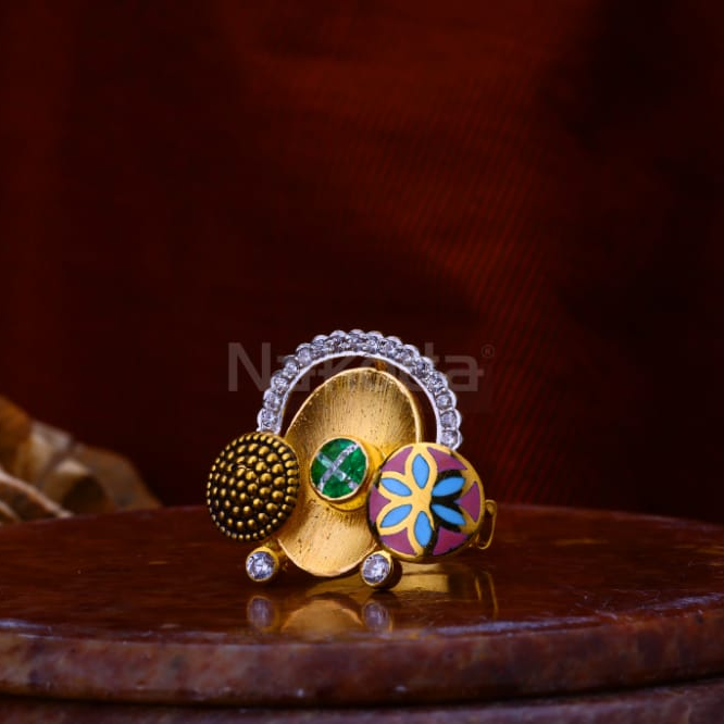916 Gold Hallmark Stylish Ladies Antique Ring LAR358