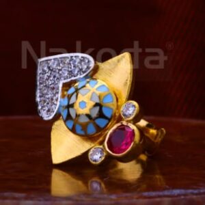 916 Gold Hallmark Fancy Ladies Antique Ring LAR355