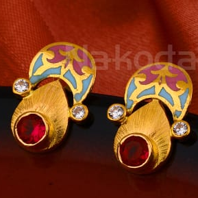 916 Gold CZ Ladies Fancy Antique Earring LAE22