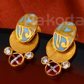 916 Gold CZ Exclusive Ladies Antique Earring LAE21