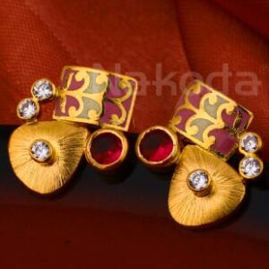 916 Gold CZ Ladies Antique Earring LAE17