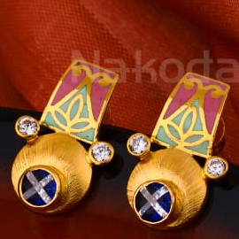 916 Gold Ladies Hallmark Antique Earring LAE09