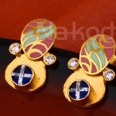916 Ladies Gold Designer Antique Earring LAE03