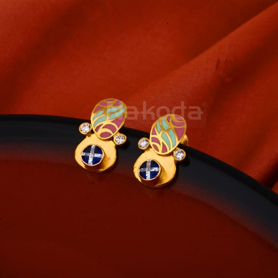 916 Ladies Gold Designer Antique Earring LAE03