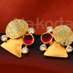 916 ladies gold antique earring lae01 - Image 2