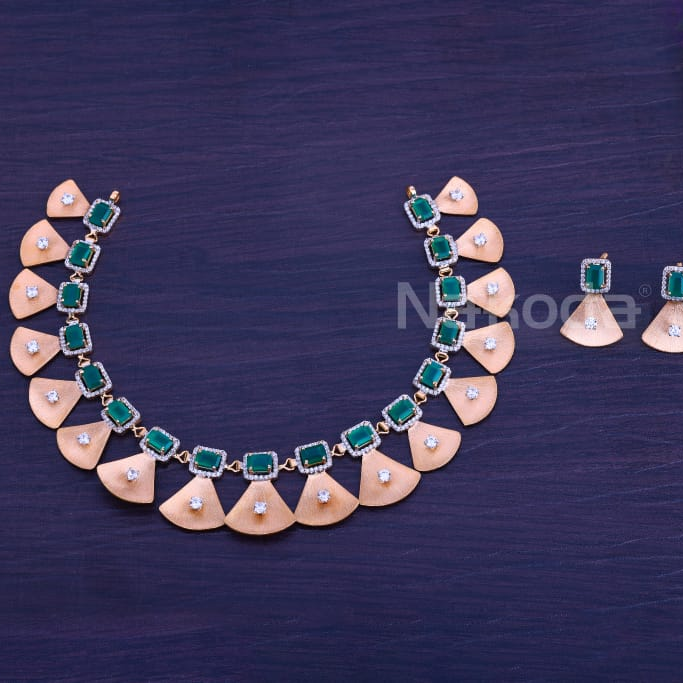 750 Rose Gold Ladies Necklace Set RN412