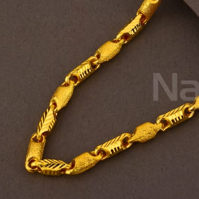 916 Gold Men's Choco Delicate Chain MCH818 - Image 2