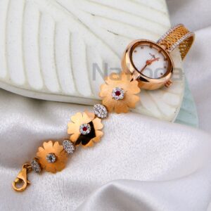 750 Rose Gold Ladies Watch RLW490