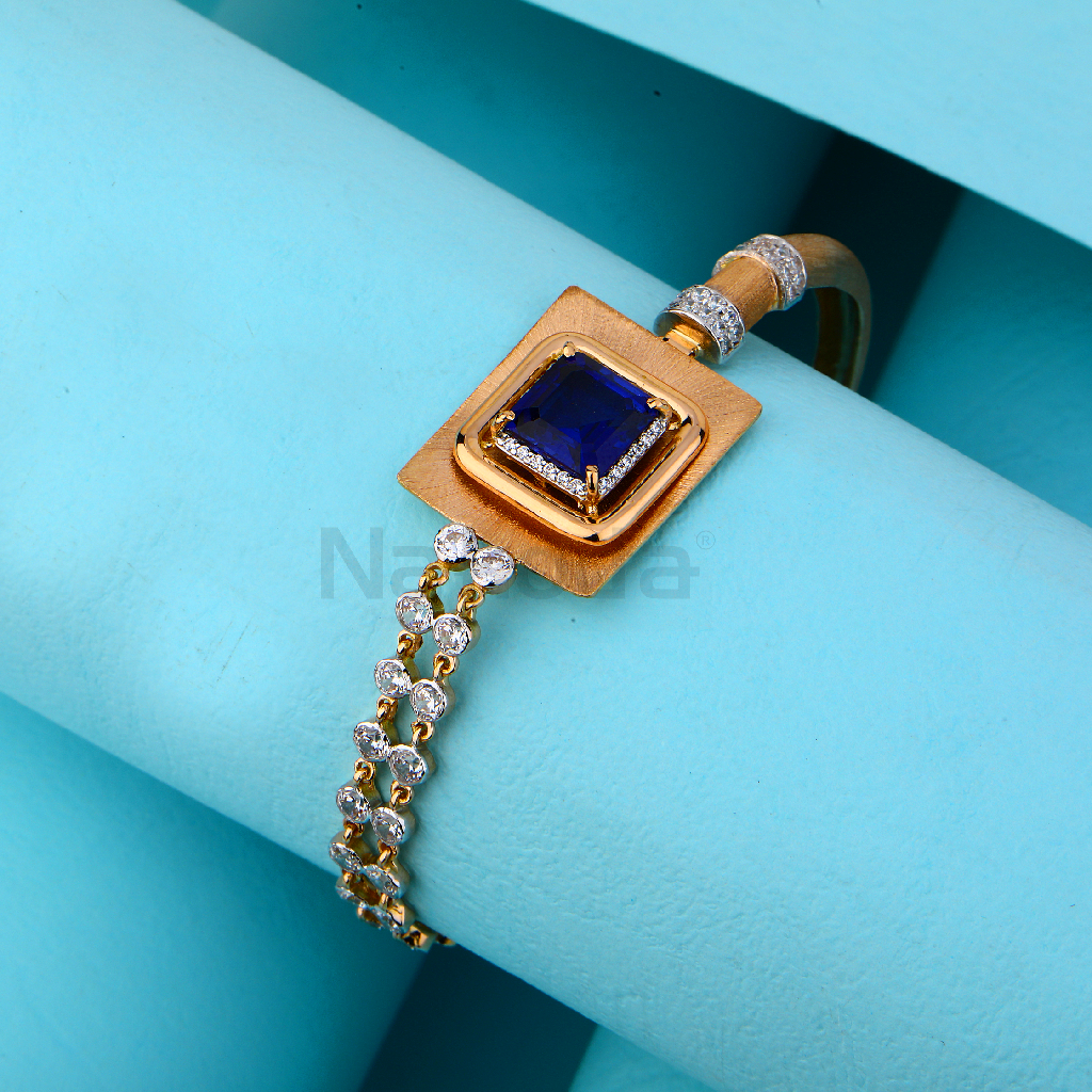 750 Rose Gold Gorgeous Women's Kada Bracelet RLKB423