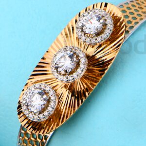 750 Rose Gold Classic Women's Kada Bracelet RLKB428