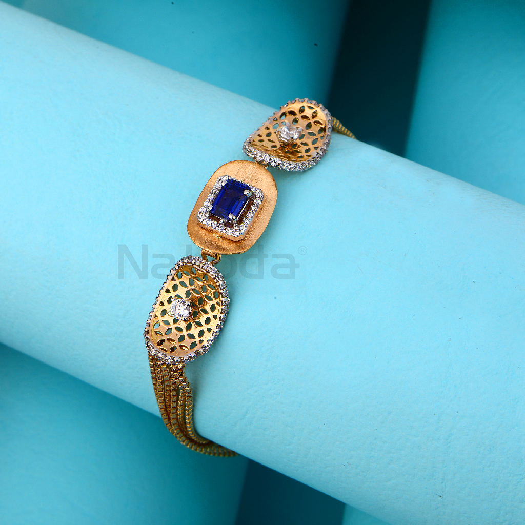 750 Rose Gold Women's Kada Bracelet RLKB429