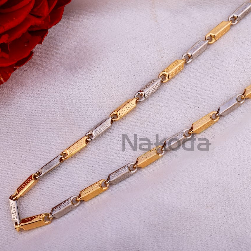 750 Rose Gold CZ Men's Chain RMC127