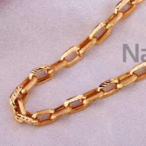 750 Rose Gold CZ Men's Fancy Chain RMC118