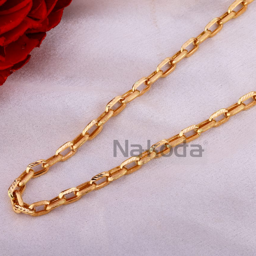 750 Rose Gold CZ Men's Fancy Chain RMC118