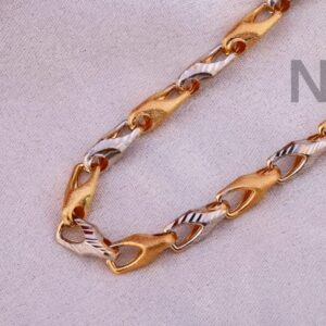 750 Rose Gold CZ Men's Delicate Chain RMC119