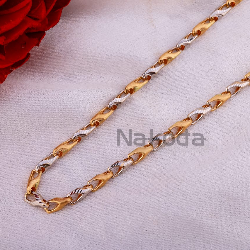750 Rose Gold CZ Men's Delicate Chain RMC119