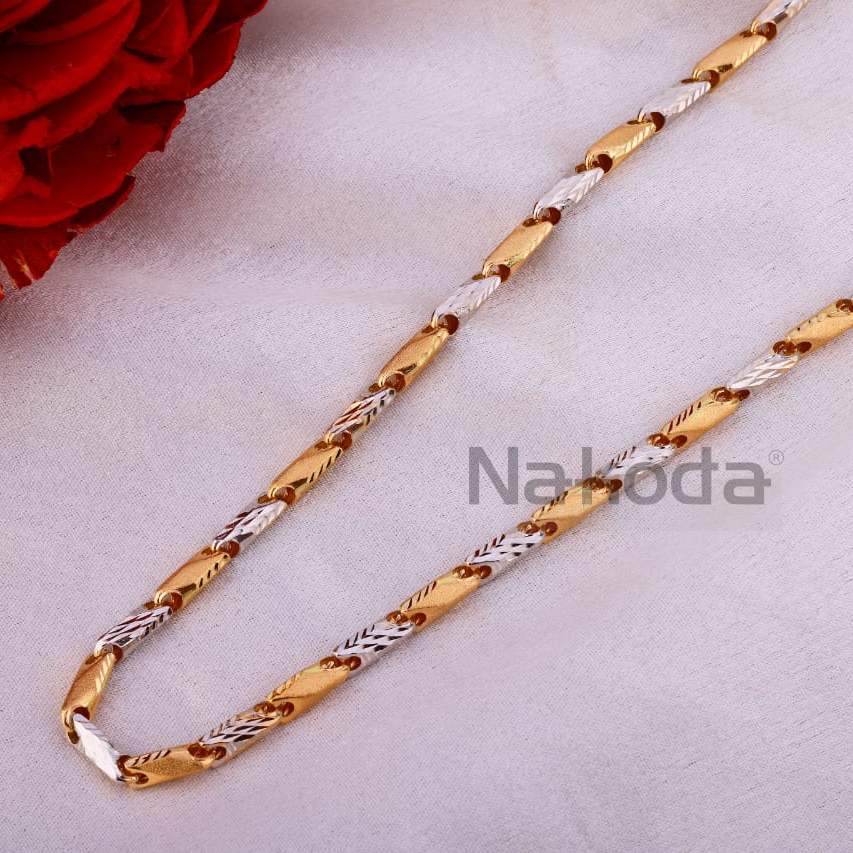 750 Rose Gold CZ Men's Designer Chain RMC123 - Image 3