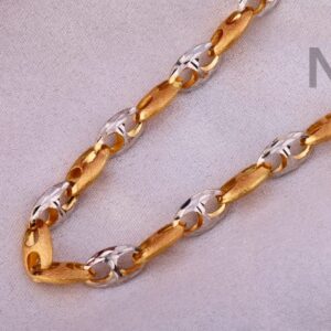 750 Rose Gold CZ Men's Classic Chain RMC122