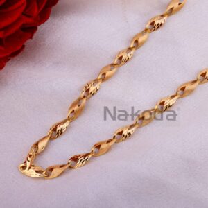 750 Rose Gold CZ Men's Chain RMC120
