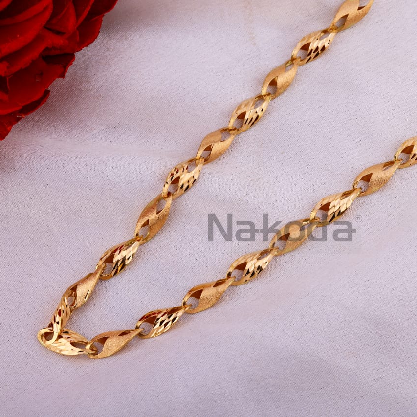 750 Rose Gold CZ Men's Chain RMC120
