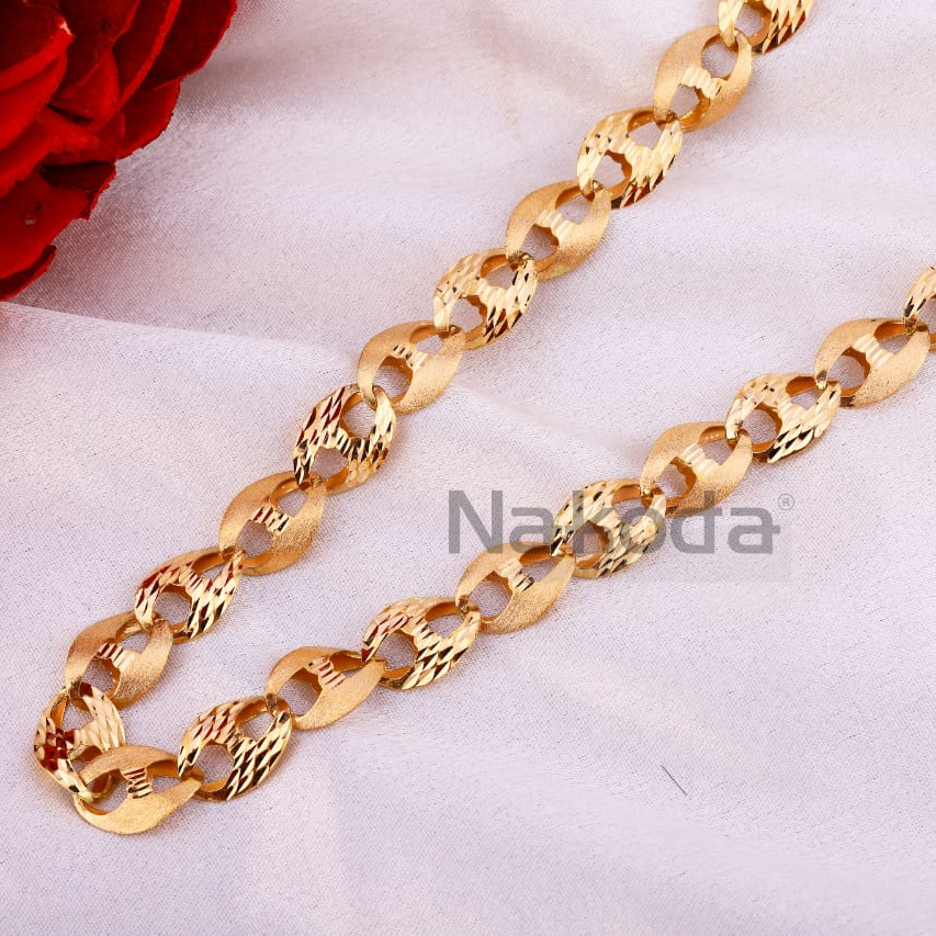 750 Rose Gold Hallmark Delicate Men's Chain RMC106