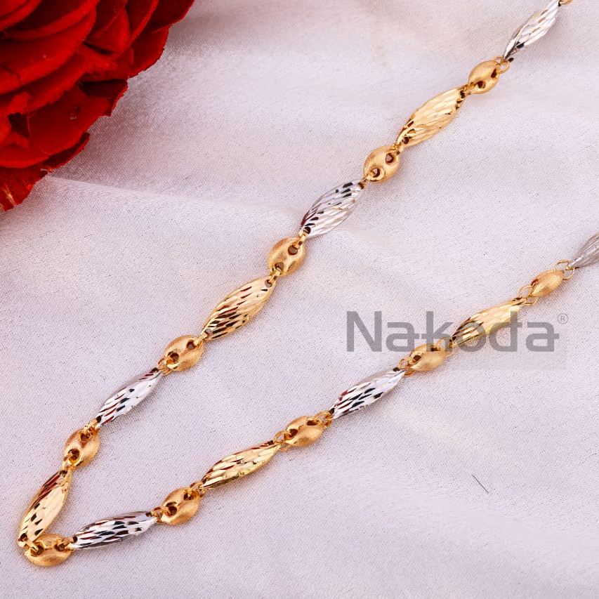 750 Rose Gold Hallmark Delicate Men's Chain RMC107