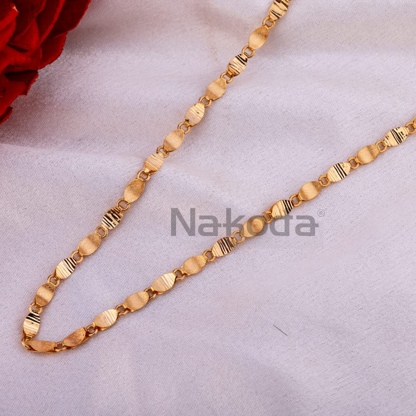 750 Rose Gold Men's Fancy Chain RMC112