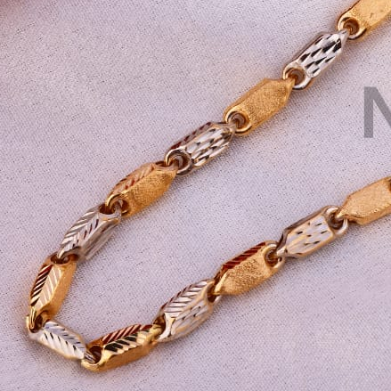 750 Rose Gold Men's Designer Chain RMC114 - Image 2