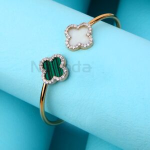 750 Rose Gold Classic Ladies Kada Bracelet RLKB432