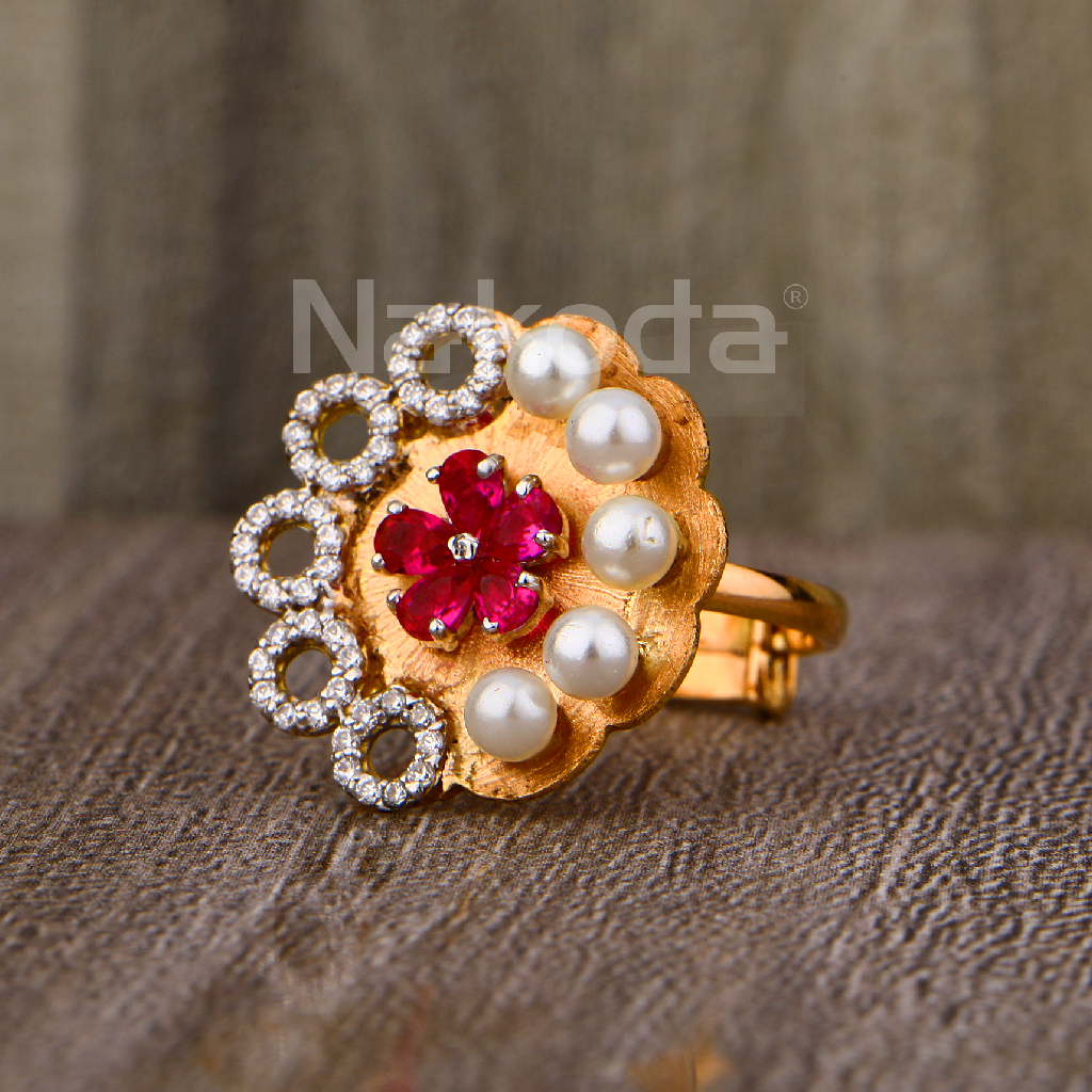 750 Rose Gold Classic Ladies Hallmark Ring RLR939