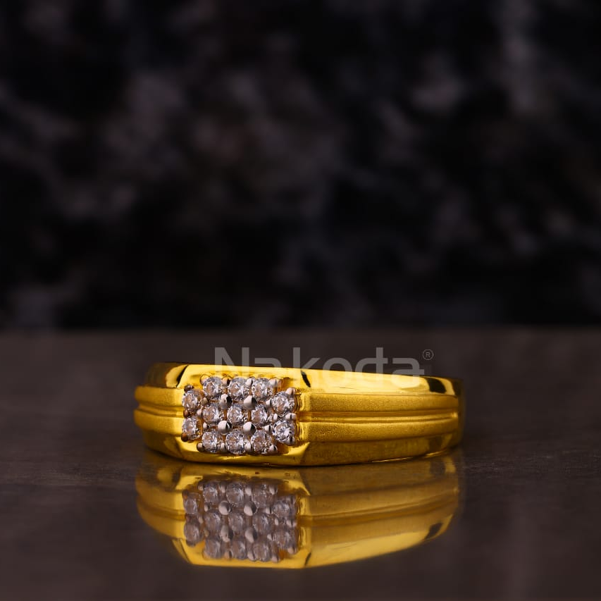 916 Gold CZ Hallmark Exclusive Men's Ring MR864