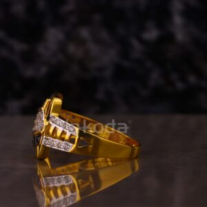 916 Gold CZ Men's Designer Ring MR858