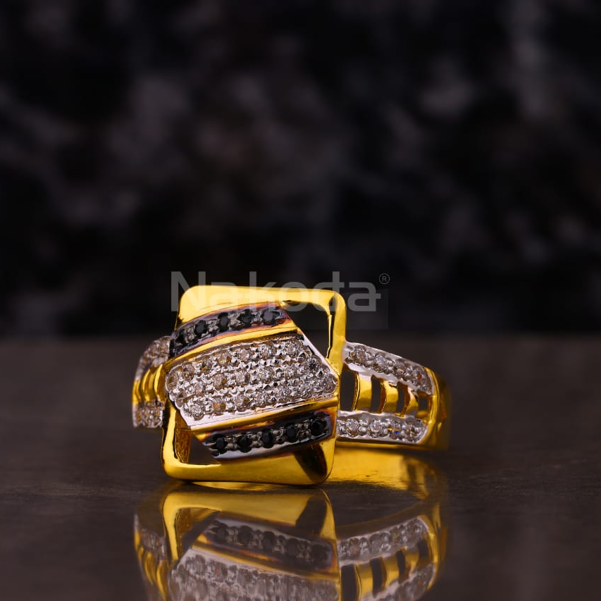 916 Gold CZ Men's Designer Ring MR858
