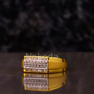 916 Gold CZ Men's Classic Ring MR860
