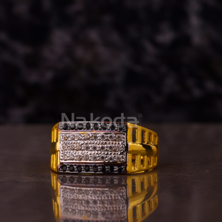 916 Gold Hallmark Stylish Men's Ring MR882