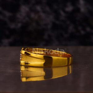 916 Gold Hallmark Delicate Men's Ring MR887